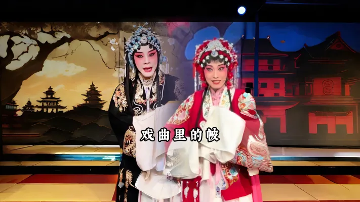 戏曲里的帔 不同的颜色,藏着角色不同的身份与心情...