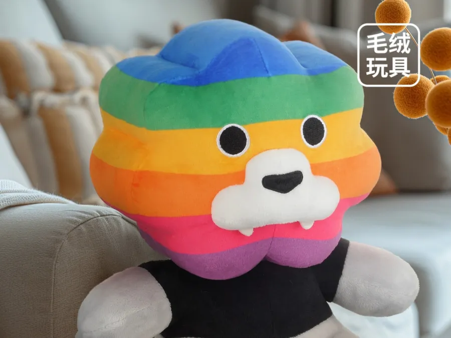 這個(gè)春天，微微溫暖，彩虹獅花灣毛絨玩具