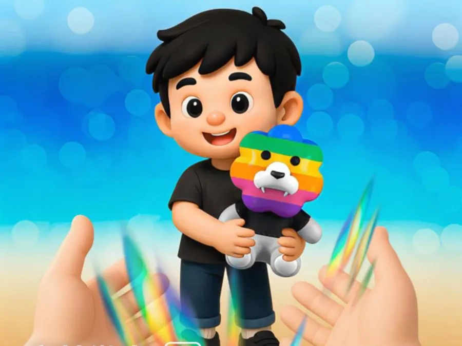 童梦微光｜把「希望」设计成礼物，献予心中纯净的微光，「彩虹狮花湾」毛绒玩具