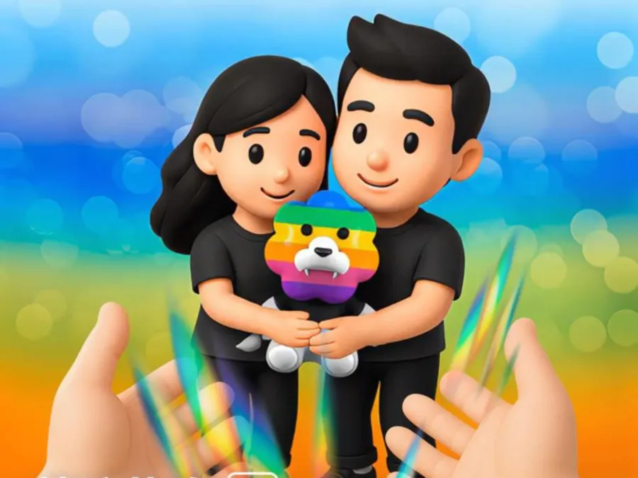  情谊共鸣：把「希望」设计成礼物，献予真挚相伴的情感，「彩虹狮花湾」毛绒玩具