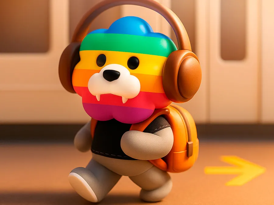 一天旅途:前程奔赴,寻找「希望」的模样,彩虹狮花湾毛绒玩具