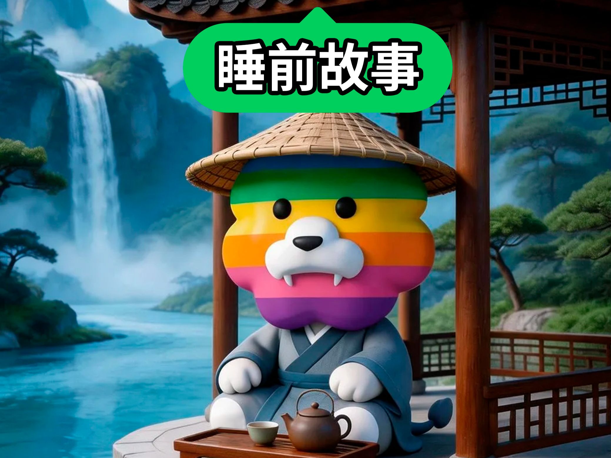 睡前故事：山水不语，「希望」长青，「彩虹狮花湾」毛绒玩具