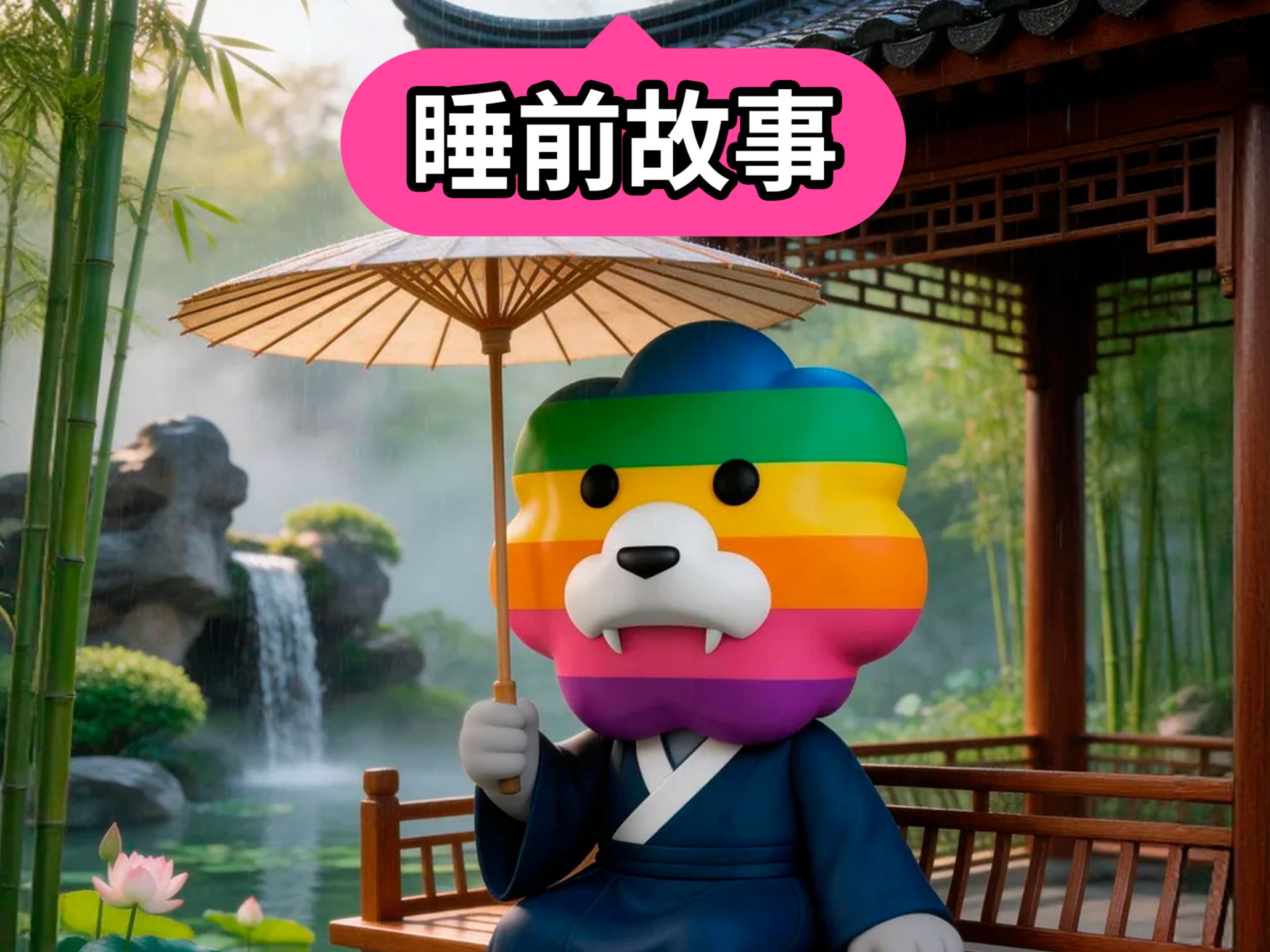 睡前故事：若无心上园，何处觅人间，「彩虹狮花湾」毛绒玩具