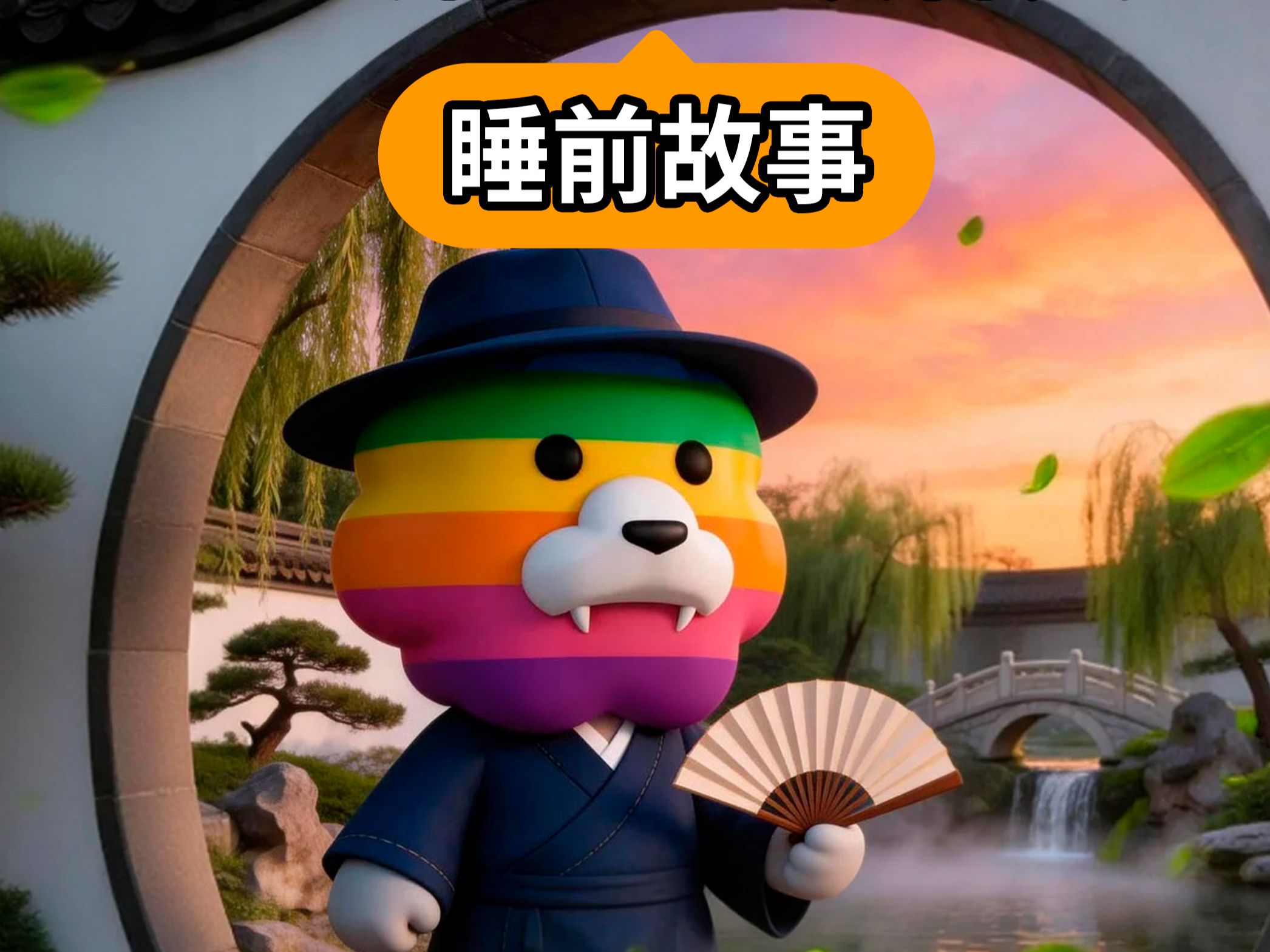 睡前故事：既然路已转弯，就去相逢一段春风，「彩虹狮花湾」毛绒玩具