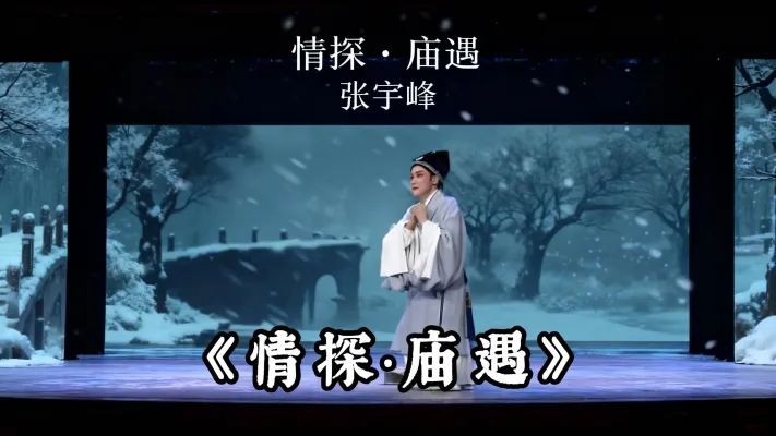 再看张宇峰《情探・庙遇》，开口跪！这唱腔，这韵味，绝了！# 越剧经典 #张宇峰