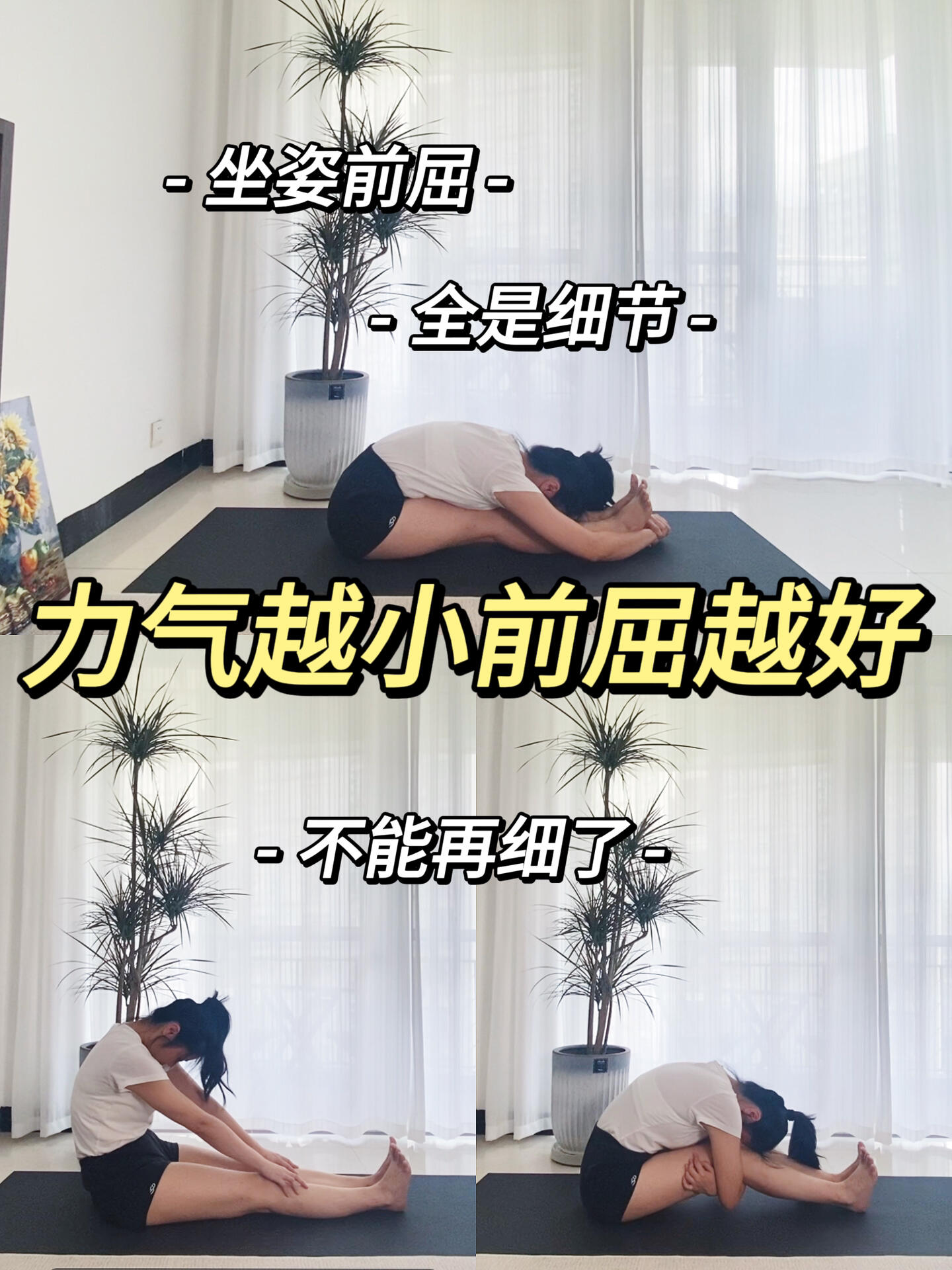 用最小的力练最轻松的前屈