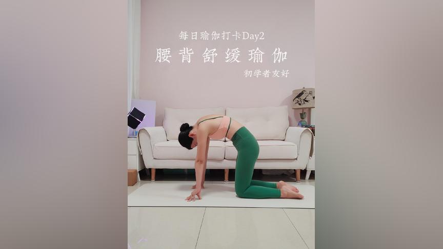 Day2瑜伽跟练打卡_12分钟腰痛缓解初学者友好106瑜伽